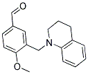 3-(3,4-DIHYDRO-1(2H)-QUINOLINYLMETHYL)-4-METHOXYBENZALDEHYDE Struktur