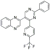 2-[2-PHENYL-4-(6-(TRIFLUOROMETHYL)PYRIDIN-3-YL)PYRIMIDIN-5-YL]QUINOXALINE Struktur