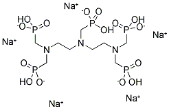 DIETHYLENETRIAMINEPENTAMETHYLENEPHOSPHONIC ACID PENTASODIUM SALT Struktur