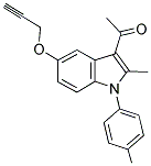 1-[2-METHYL-1-(4-METHYLPHENYL)-5-(PROP-2-YNYLOXY)-1H-INDOL-3-YL]ETHANONE Struktur