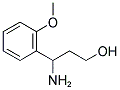 3-AMINO-3-(2-METHOXY-PHENYL)-PROPAN-1-OL Struktur