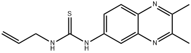 N-ALLYL-N'-(2,3-DIMETHYL-6-QUINOXALINYL)THIOUREA Struktur