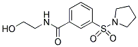 N-(2-HYDROXY-ETHYL)-3-(PYRROLIDINE-1-SULFONYL)-BENZAMIDE Struktur