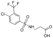 3-([[4-CHLORO-3-(TRIFLUOROMETHYL)PHENYL]SULFONYL]AMINO)PROPANOIC ACID Struktur