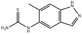 N-(6-METHYL-1H-INDAZOL-5-YL)THIOUREA Struktur