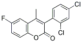 3-(2,4-DICHLOROPHENYL)-6-FLUORO-4-METHYL COUMARIN Struktur