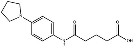 4-(4-PYRROLIDIN-1-YL-PHENYLCARBAMOYL)-BUTYRIC ACID Struktur