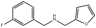 (3-FLUORO-BENZYL)-FURAN-2-YLMETHYL-AMINE Struktur