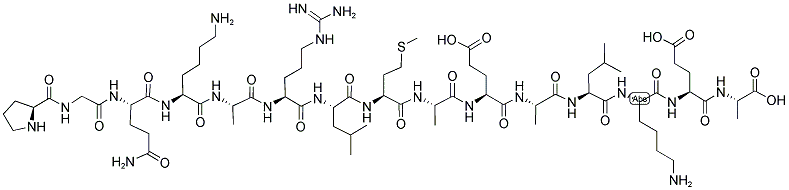 H-PRO-GLY-GLN-LYS-ALA-ARG-LEU-MET-ALA-GLU-ALA-LEU-LYS-GLU-ALA-OH Struktur