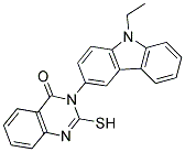 3-(9-ETHYL-9H-CARBAZOL-3-YL)-2-MERCAPTO-3H-QUINAZOLIN-4-ONE Struktur