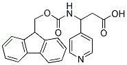 3-(9 H-FLUOREN-9-YLMETHOXYCARBONYLAMINO)-3-PYRIDIN-4-YL-PROPIONIC ACID Struktur