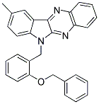 6-(2-(BENZYLOXY)BENZYL)-9-METHYL-6H-INDOLO[2,3-B]QUINOXALINE Struktur