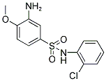 3-AMINO-N-(2-CHLORO-PHENYL)-4-METHOXY-BENZENESULFONAMIDE Struktur