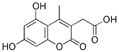 5,7-DIHYDROXY-4-METHYLCOUMARIN-3-ACETIC ACID Struktur