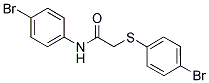 N-(4-BROMOPHENYL)-2-[(4-BROMOPHENYL)SULFANYL]ACETAMIDE Struktur