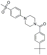 (4-TERT-BUTYL-PHENYL)-[4-(4-METHANESULFONYL-PHENYL)-PIPERAZIN-1-YL]-METHANONE Struktur