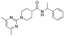 1-(4,6-DIMETHYLPYRIMIDIN-2-YL)-N-(ALPHA-METHYLBENZYL)PIPERIDINE-4-CARBOXAMIDE Struktur