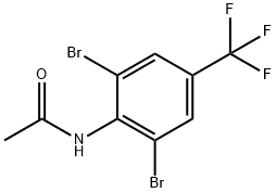 2',6'-DIBROMO-4'-(TRIFLUOROMETHYL)ACETANILIDE Struktur