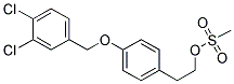 2-[4-(3,4-DICHLOROBENZYLOXY)-PHENYLETHYL METHANESULFONATE Struktur