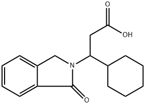 3-CYCLOHEXYL-3-(1-OXO-1,3-DIHYDRO-2H-ISOINDOL-2-YL)PROPANOIC ACID Struktur