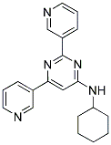 N-CYCLOHEXYL-2,6-DIPYRIDIN-3-YLPYRIMIDIN-4-AMINE Struktur