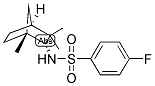 1-(S)-ENDO-N-(1,3,3)-TRIMETHYLBICYCLO[2.2.1]HEPT-2-YL)-4-FLUOROPHENYL SULFONAMIDE Struktur