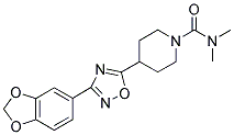 4-[3-(1,3-BENZODIOXOL-5-YL)-1,2,4-OXADIAZOL-5-YL]-N,N-DIMETHYLPIPERIDINE-1-CARBOXAMIDE Struktur