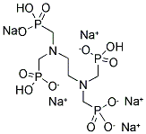 ETHYLENEDIAMINE-N,N,N',N'-TETRAKIS-(METHYLENEPHOSPHONIC ACID) PENTASODIUM SALT Struktur