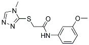 N-(3-METHOXYPHENYL)-2-[(4-METHYL-4H-1,2,4-TRIAZOL-3-YL)THIO]ACETAMIDE Struktur