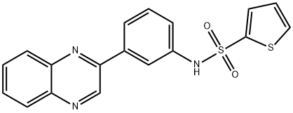 N-[3-(2-QUINOXALINYL)PHENYL]-2-THIOPHENESULFONAMIDE Struktur