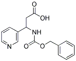 3-BENZYLOXYCARBONYLAMINO-3-PYRIDIN-3-YL-PROPIONIC ACID Struktur