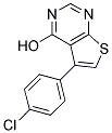 4-HYDROXY-5-(4-CHLOROPHENYL)THIENO[2,3-D]PYRIMIDINE Struktur