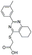 (2-M-TOLYL-5,6,7,8-TETRAHYDRO-QUINAZOLIN-4-YLSULFANYL)-ACETIC ACID Struktur