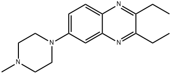 2,3-DIETHYL-6-(4-METHYLPIPERAZINO)QUINOXALINE Struktur