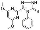 3-(4,6-DIMETHOXYPYRIMIDIN-2-YL)-4-PHENYL-(1H)-1,2,4-TRIAZOL-5-THIONE Struktur