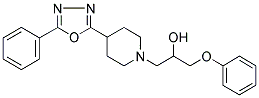 1-PHENOXY-3-[4-(5-PHENYL-1,3,4-OXADIAZOL-2-YL)PIPERIDIN-1-YL]PROPAN-2-OL Struktur