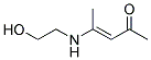 2-AMINOETHANOL-2-PENTEN-4-ONE Struktur