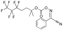 2-[2-(1H,1H,2H,2H-PERFLUOROPENTYL)ISOPROPOXYCARBONYLOXYIMINO]-2-PHENYLACETONITRILE Struktur