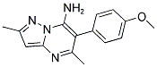 6-(4-METHOXYPHENYL)-2,5-DIMETHYLPYRAZOLO[1,5-A]PYRIMIDIN-7-AMINE Struktur