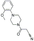 3-[4-(2-METHOXYPHENYL)PIPERAZIN-1-YL]-3-OXOPROPANENITRILE Struktur