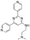 N'-(2,6-DIPYRIDIN-4-YLPYRIMIDIN-4-YL)-N,N-DIMETHYLETHANE-1,2-DIAMINE Struktur