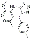 METHYL 6-ACETYL-7-(4-METHYLPHENYL)-4,7-DIHYDROTETRAZOLO[1,5-A]PYRIMIDINE-5-CARBOXYLATE Struktur