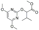 2-[(4,6-DIMETHOXYPYRIMIDIN-2-YL)OXY]-3-METHYLBUTANOIC ACID, METHYL ESTER Struktur