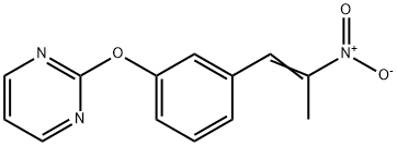 2-[3-(2-NITRO-1-PROPENYL)PHENOXY]PYRIMIDINE Struktur