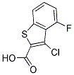 3-CHLORO-4-FLUORO-1-BENZOTHIOPHENE-2-CARBOXYLIC ACID Struktur