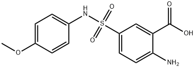 2-AMINO-5-(4-METHOXY-PHENYLSULFAMOYL)-BENZOIC ACID Struktur