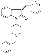 1-(1-BENZYLPIPERIDIN-4-YL)-1,3-DIHYDRO-3-((PYRIDIN-2-YL)METHYLENE)-(2H)-INDOL-2-ONE Struktur