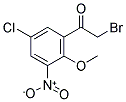 2-BROMO-1-(5-CHLORO-2-METHOXY-3-NITROPHENYL)ETHANONE Struktur