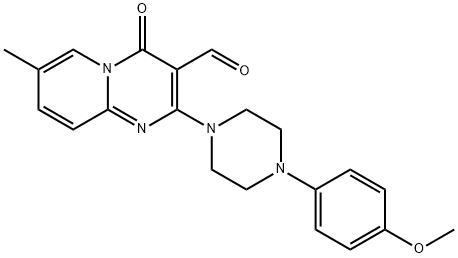 2-[4-(4-METHOXY-PHENYL)-PIPERAZIN-1-YL]-7-METHYL-4-OXO-4H-PYRIDO[1,2-A]PYRIMIDINE-3-CARBALDEHYDE Struktur