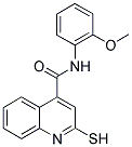 2-MERCAPTO-N-(2-METHOXYPHENYL)QUINOLINE-4-CARBOXAMIDE Struktur